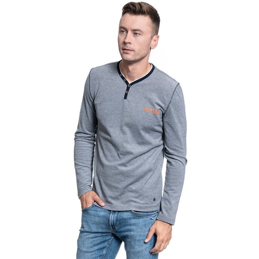 MĘSKI LONGSLEEVE MUSTANG ADRIAN V HENLEY 1008969 5323 ze sklepu YouNeedit.pl w kategorii T-shirty męskie - zdjęcie 180305451