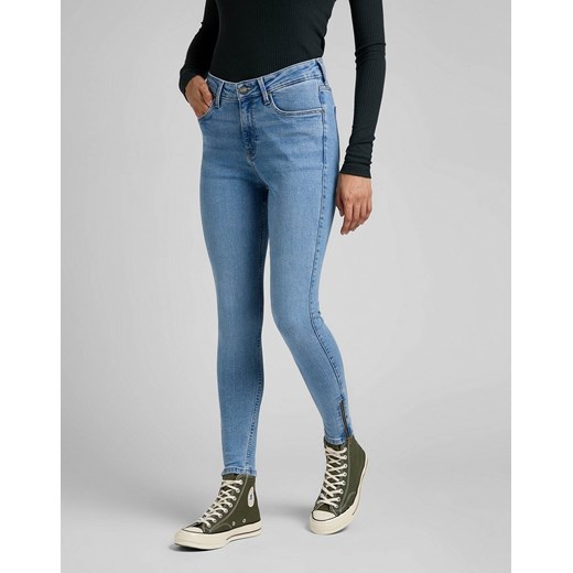 LEE SCARLETT HIGH ZIP DAMSKIE SPODNIE JEANSOWE PARTLY CLOUDY L31BERPA 112320161 ze sklepu YouNeedit.pl w kategorii Jeansy damskie - zdjęcie 180305633