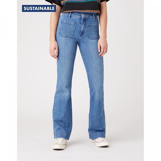 DAMSKIE SPODNIE JEANSOWE WRANGLER FLARE W233JX28Z 112127845 ze sklepu YouNeedit.pl w kategorii Jeansy damskie - zdjęcie 180305640