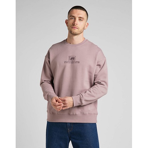 LEE LOGO LOOSE SWS MĘSKA BLUZA NADRUK PURPLE STORM L84ITJ70 112322646 ze sklepu YouNeedit.pl w kategorii Bluzy męskie - zdjęcie 180305772