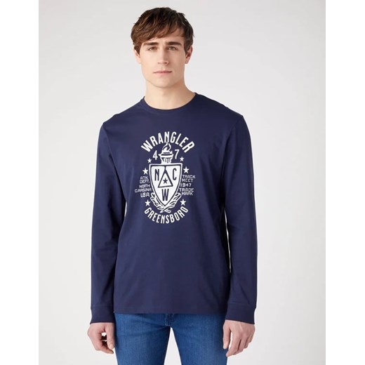 LEE AMERICANA TEE MĘSKA KOSZULKA Z DŁUGIM RĘKAWEM LONGSLEEVE NAVY 112341144 W70Q011976 ze sklepu YouNeedit.pl w kategorii T-shirty męskie - zdjęcie 180306001