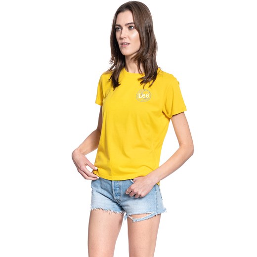 T-SHIRT DAMSKI LEE SS GLOBAL TEE LEMON ZEST L44BEPMM 112109799 ze sklepu YouNeedit.pl w kategorii Bluzki damskie - zdjęcie 180306013