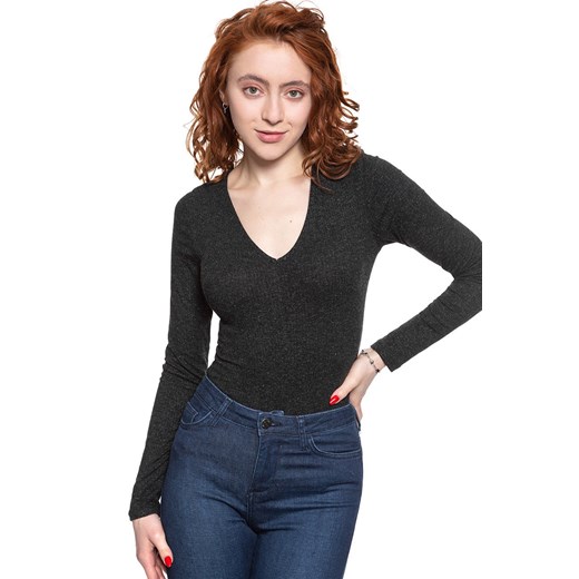 DAMSKI SWETER LEE V-NECK BODY BLACK L41QWD01 112109140 ze sklepu YouNeedit.pl w kategorii Swetry damskie - zdjęcie 180306203