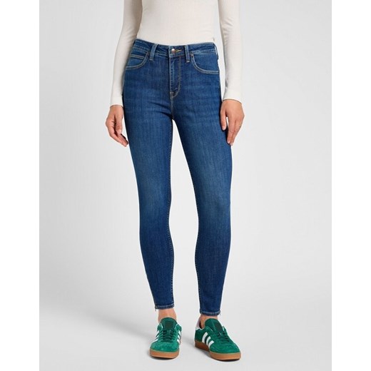 LEE DAMSKIE SPODNIE JEANSOWE SCARLETT HIGH ZIP INDIGO REALNES 112355547 L31B016319 ze sklepu YouNeedit.pl w kategorii Jeansy damskie - zdjęcie 180306334