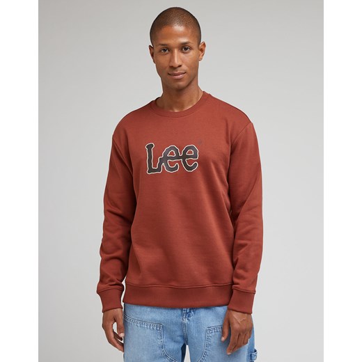 LEE CORE MĘSKA BLUZA BEZ KAPTURA NIEROZPINANA SWEET BROWN LM08RF81 ze sklepu YouNeedit.pl w kategorii Bluzy męskie - zdjęcie 180306444