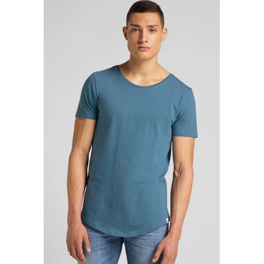 MĘSKI T-SHIRT LEE ELONGATED TEE TEAL L62JEPQO 112114662 ze sklepu YouNeedit.pl w kategorii T-shirty męskie - zdjęcie 180306522