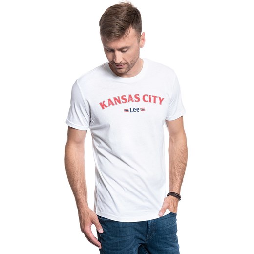 LEE KANSAS TEE BRIGHT WHITE L63AFQLJ 112114957 ze sklepu YouNeedit.pl w kategorii T-shirty męskie - zdjęcie 180306581