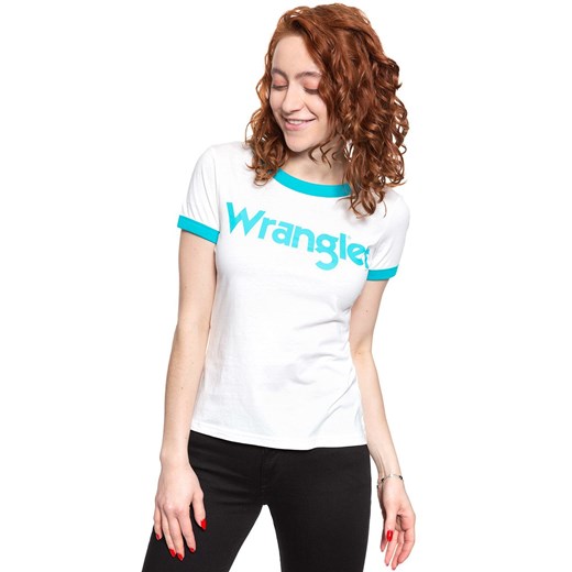 WRANGLER T SHIRT DAMSKI SS RINGER TEE OFF WHITE W7Z3EV737 112132162 ze sklepu YouNeedit.pl w kategorii Bluzki damskie - zdjęcie 180306643