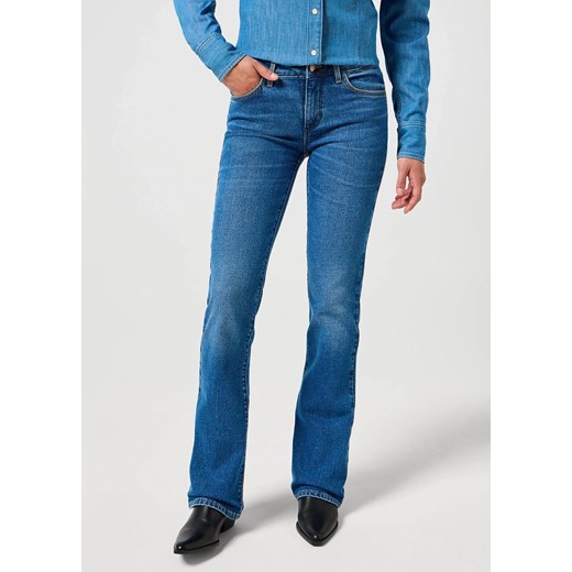 DAMSKIE SPODNIE WRANGLER BOOTCUT VINTAGE BLUE 112356394 ze sklepu YouNeedit.pl w kategorii Jeansy damskie - zdjęcie 180306692