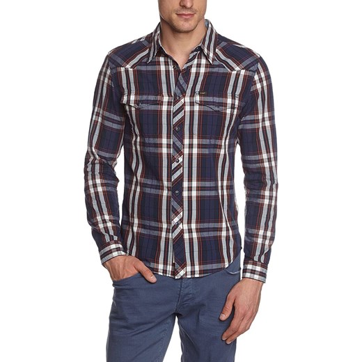 LEE WESTERN SHIRT NAVY L643PF35 ze sklepu YouNeedit.pl w kategorii Koszule męskie - zdjęcie 180306733