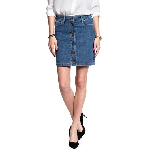 SPÓDNICA JEANSOWA LEE A LINE SKIRT MID STONEWASH L38NMG44 112108286 ze sklepu YouNeedit.pl w kategorii Spódnice - zdjęcie 180307332