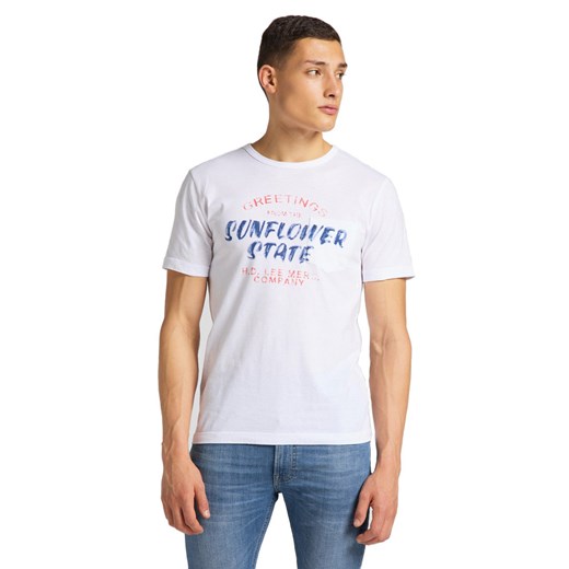 MĘSKI T-SHIRT LEE SS POSTER TEE WHITE L63EFE12 112114994 ze sklepu YouNeedit.pl w kategorii T-shirty męskie - zdjęcie 180307703