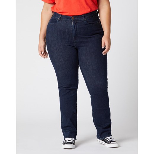 SPODNIE DAMSKIE WRANGLER STRAIGHT PLUS SUMMER RINSE W24TWX12F 112127976 ze sklepu YouNeedit.pl w kategorii Jeansy damskie - zdjęcie 180308333