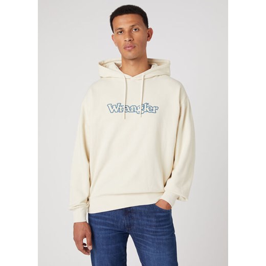 WRANGLER GRAPHIC HOODIE MĘSKA BLUZA LOGO NADRUK TURTLEDOVE W674I3C23 112337483 ze sklepu YouNeedit.pl w kategorii Bluzy męskie - zdjęcie 180308472