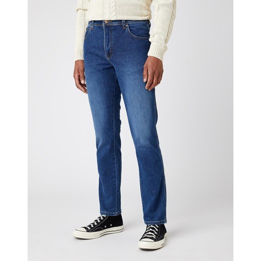 MĘSKIE SPODNIE JEANSOWE WRANGLER TEXAS SLIM BLUE SILK W12SAO67S 112141145 ze sklepu YouNeedit.pl w kategorii Jeansy męskie - zdjęcie 180308524