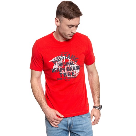 T-SHIRT MĘSKI MUSTANG Alex C Print 1009508 7130 ze sklepu YouNeedit.pl w kategorii T-shirty męskie - zdjęcie 180308624