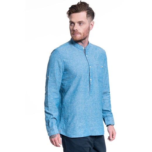 MĘSKA KOSZULA MATERIAŁOWA MUSTANG CASPER LINEN SHIRT 1009583 5320 ze sklepu YouNeedit.pl w kategorii Koszule męskie - zdjęcie 180308664