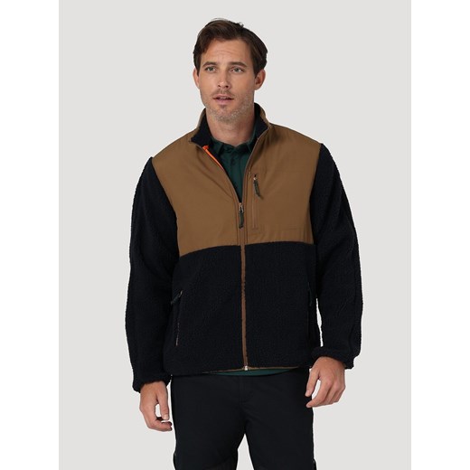 WRANGLER FZ CAMP FLEECE MĘSKA KURTKA PRZEJŚCIOWA LOGO DARK SAPPHIRE W6G2EZB08 112324307 ze sklepu YouNeedit.pl w kategorii Kurtki męskie - zdjęcie 180309254