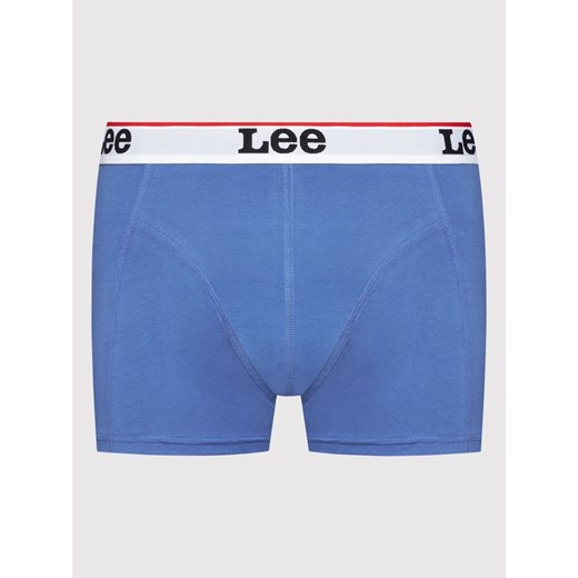 LEE 2-PACK TRUNK MĘSKIE BOKSERKI OBCISŁE LOGO WHITE/BLUE LP03CKWT 112145717 ze sklepu YouNeedit.pl w kategorii Majtki męskie - zdjęcie 180309262