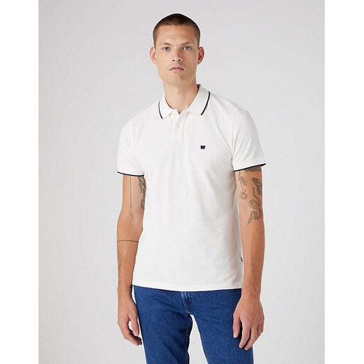 WRANGLER POLO SHIRT MĘSKA KOSZULKA POLO POLÓWKA LOGO WORN WHITE W7BHK4W02 112330858 ze sklepu YouNeedit.pl w kategorii T-shirty męskie - zdjęcie 180309443