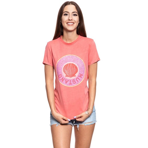 MUSTANG T SHIRT DAMSKI Alina C Print Porcelain Rose 1009475 8204 ze sklepu YouNeedit.pl w kategorii Bluzki damskie - zdjęcie 180309780