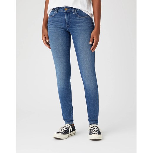 DAMSKIE SPODNIE JEANSOWE WRANGLER SKINNY AIRBLUE W28K-TX-386 112141288 ze sklepu YouNeedit.pl w kategorii Jeansy damskie - zdjęcie 180310023