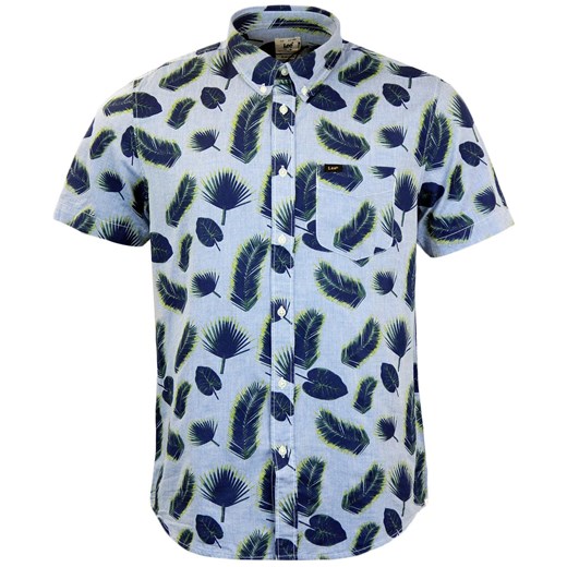LEE MĘSKA KOSZULA SS BUTTON DOWN ILLUSION BLUE L886FD85 ze sklepu YouNeedit.pl w kategorii Koszule męskie - zdjęcie 180310990