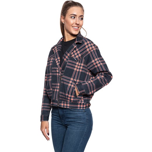 DAMSKA KURTKA JEANSOWA WRANGLER 80´S JACKET INDIGO CHECK W404WZ89M 112128697 ze sklepu YouNeedit.pl w kategorii Kurtki damskie - zdjęcie 180312030