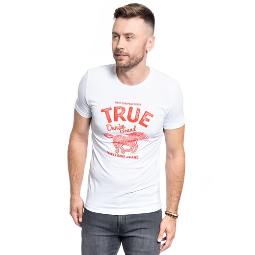 MUSTANG TSHIRT Aaron C Print general White general White 1009506 2045 ze sklepu YouNeedit.pl w kategorii T-shirty męskie - zdjęcie 180312212