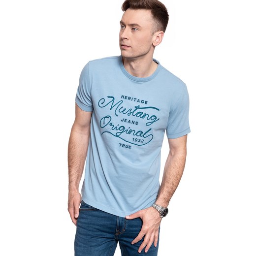 MĘSKI T-SHIRT MUSTANG ALEX C EMBRO AW 1008954 5124 ze sklepu YouNeedit.pl w kategorii T-shirty męskie - zdjęcie 180312273