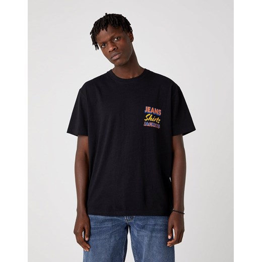 MĘSKI T-SHIRT WRANGLER SS TEXT TEE BLACK W7AZGF100 112131371 ze sklepu YouNeedit.pl w kategorii T-shirty męskie - zdjęcie 180312282