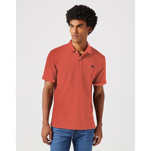 WRANGLER REFINED POLO SHIRT MĘSKA KOSZULKA POLO POLÓWKA BURNT 112352859 W749013632 ze sklepu YouNeedit.pl w kategorii T-shirty męskie - zdjęcie 180312524