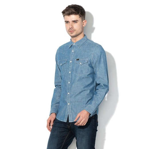 LEE WESTERN SHIRT MĘSKA KOSZULA JEANSOWA SKY BLUE L643KYEQ 112115380 ze sklepu YouNeedit.pl w kategorii Koszule męskie - zdjęcie 180312564
