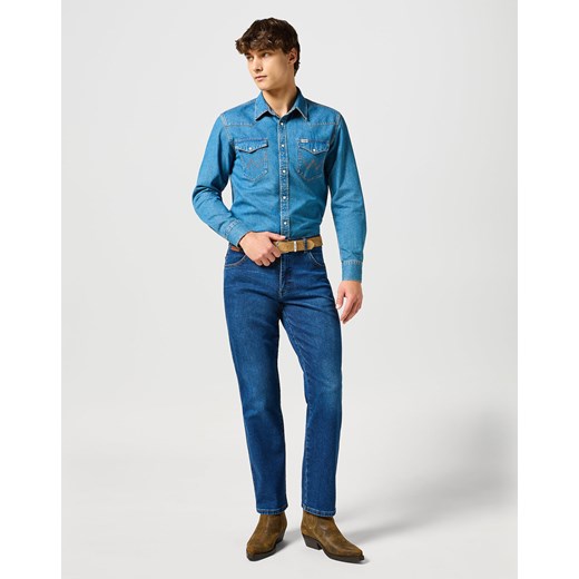 WRANGLER MĘSKA KOSZULA WESTERN SHIRT SEAFOAM SURF 112357194 W5B4008896 ze sklepu YouNeedit.pl w kategorii Koszule męskie - zdjęcie 180312614