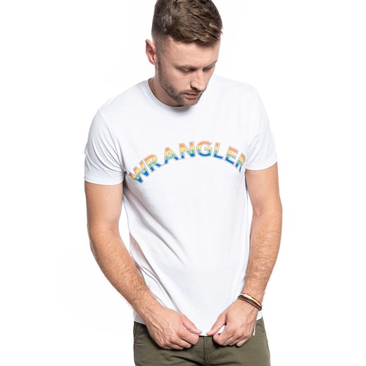 MĘSKI T-SHIRT WRANGLER SS RAINBOW TEE WHITE W7F2D3989 112131799 ze sklepu YouNeedit.pl w kategorii T-shirty męskie - zdjęcie 180312863