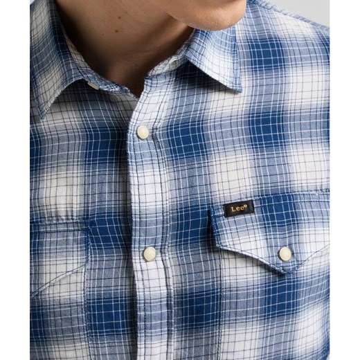 LEE CLEAN REG WESTERN MĘSKA KOSZULA W KRATĘ DŁUGI RĘKAW WASHED BLUE L66ROALR Lee 4XL YouNeedit.pl