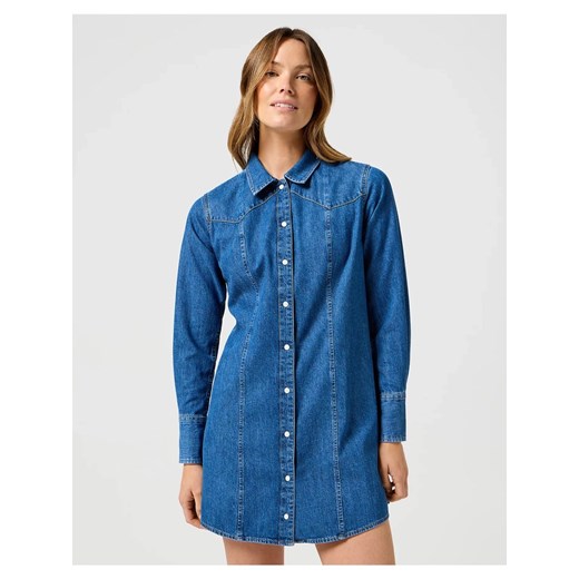WRANGLER DAMSKA SUKIENKA JENSOWA REG DENIM DRESS 112356498 W9M7018373 ze sklepu YouNeedit.pl w kategorii Sukienki - zdjęcie 180313593