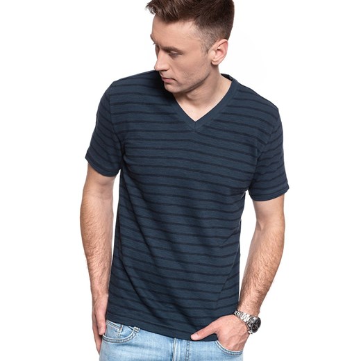 MĘSKI T-SHIRT MUSTANG ALEX V STRIPE 1009954 11834 ze sklepu YouNeedit.pl w kategorii T-shirty męskie - zdjęcie 180313693