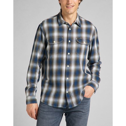 LEE WORKER SHIRT SERPICO GREEN L68HMJOJ 112140618 ze sklepu YouNeedit.pl w kategorii Koszule męskie - zdjęcie 180313744
