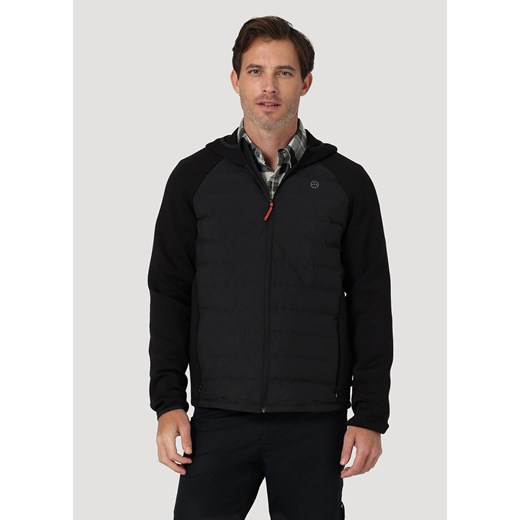 WRANGLER ATHLETIC HYBRID MĘSKA KURTKA PRZEJŚCIOWA WIOSENNA JESIENNA REAL BLACK WA4MY3101 112324777 ze sklepu YouNeedit.pl w kategorii Kurtki męskie - zdjęcie 180313782