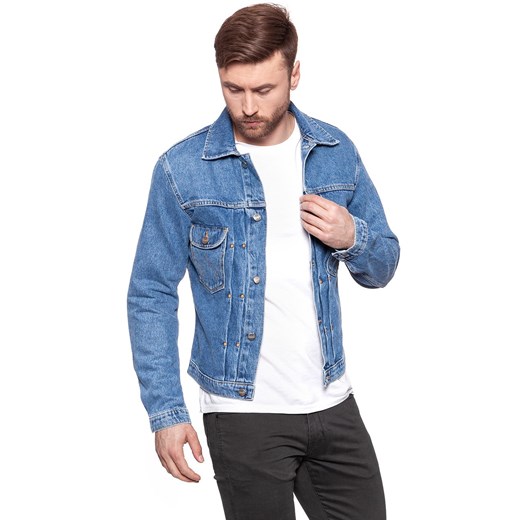 KURTKA JEANSOWA WRANGLER RETRO JACKET KABEL BLUE W442ER19K 112128842 ze sklepu YouNeedit.pl w kategorii Kurtki męskie - zdjęcie 180313970