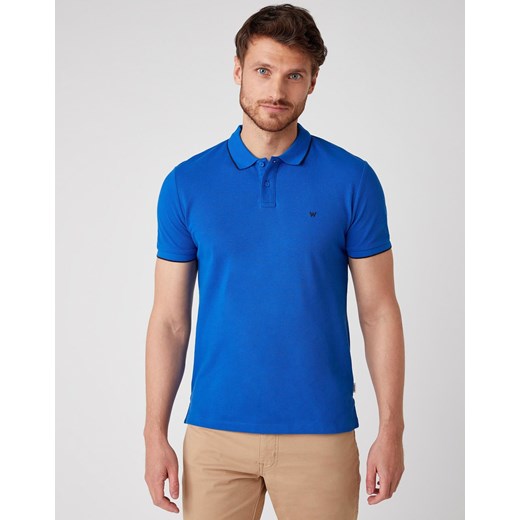 MĘSKI T-SHIRT WRANGLER SS POLO TEE WRANGLER BLUE W7D5K4X05 112131756 ze sklepu YouNeedit.pl w kategorii T-shirty męskie - zdjęcie 180314332