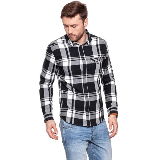 KOSZULA WRANGLER LS 1PKT FLAP SHIRT BLACK W5932T201 112129737 ze sklepu YouNeedit.pl w kategorii Koszule męskie - zdjęcie 180314443