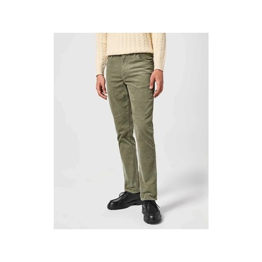 WRANGLER MĘSKIE SPODNIE SZTRUKSOWE TEXAS SLIM DUSTY OLIVE 112358038 ze sklepu YouNeedit.pl w kategorii Spodnie męskie - zdjęcie 180314481