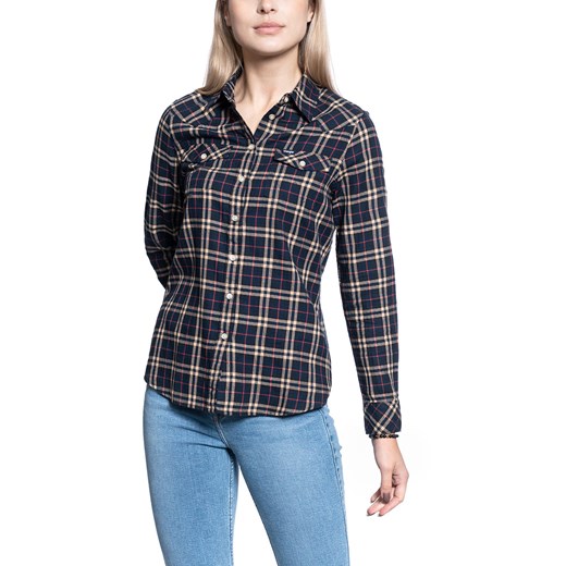 DAMSKA KOSZULA MATERIAŁOWA WRANGLER WESTERN CHECK SHIRT NAVY W5N1O9114 112130256 ze sklepu YouNeedit.pl w kategorii Koszule damskie - zdjęcie 180314640