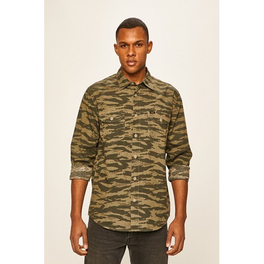 LEE WORKER SHIRT MĘSKA KOSZULA UTILITY GREEN L68HDYNG 112117128 ze sklepu YouNeedit.pl w kategorii Koszule męskie - zdjęcie 180314782