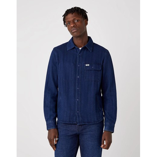 MĘSKA KOSZULA JEANSOWA WRANGLER LS OVERSHIRT DARK INDIGO W5J8N3X1E 112130194 ze sklepu YouNeedit.pl w kategorii Koszule męskie - zdjęcie 180315654