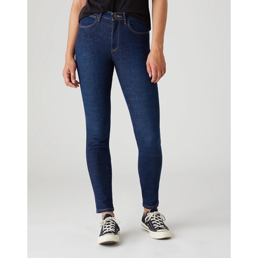 SPODNIE DAMSKIE WRANGLER HIGH RISE SKINNY NIGHT BLUE W27HVH78Y 112128134 ze sklepu YouNeedit.pl w kategorii Jeansy damskie - zdjęcie 180315801