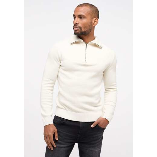 MUSTANG Emil T Zipper MĘSKI SWETER NA SUWAK Cloud Dancer 1014121 2020 ze sklepu YouNeedit.pl w kategorii Swetry męskie - zdjęcie 180315942