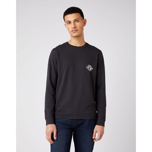 WRANGLER LS BIKER TEE MĘSKA KOSZULKA Z DŁUGIM RĘKAWEM FADED BLACK W7K5D3XV6 112141569 ze sklepu YouNeedit.pl w kategorii T-shirty męskie - zdjęcie 180316013